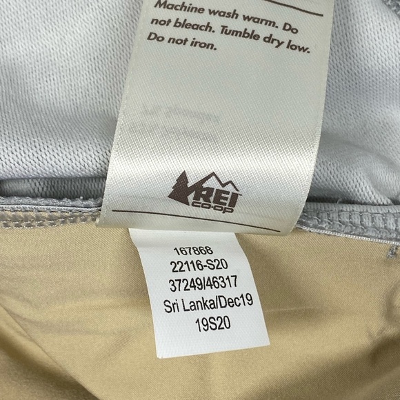 REI CoopTake Your Time Pullover Gray Drawstring Waist Mock Neck Large 167868 - Picture 9 of 9